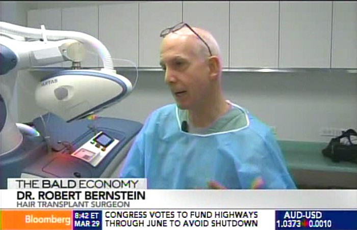 Dr. Bernstein Touts Benefits Of Robotic FUE On Bloomberg TV